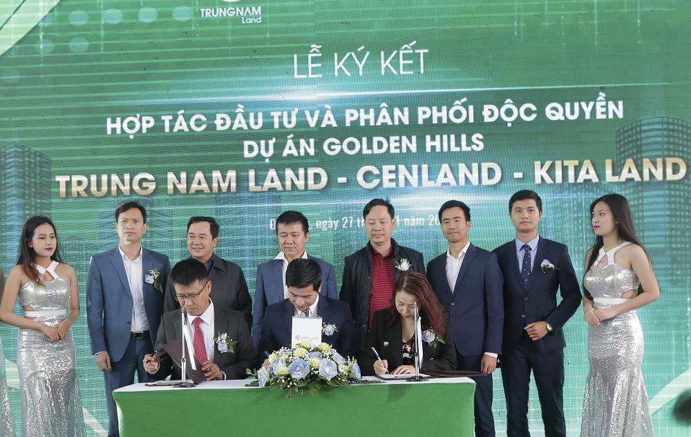 Trung Nam Land, Kita Land và CenLand hợp tác đầu tư & phân phối độc quyền dự án Golden Hills